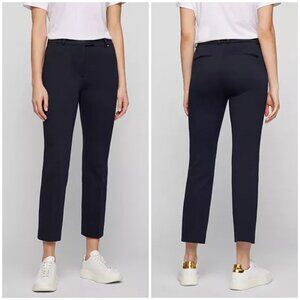 BOSS Tatiani Straight Leg Pants in Navy Size‎ 6